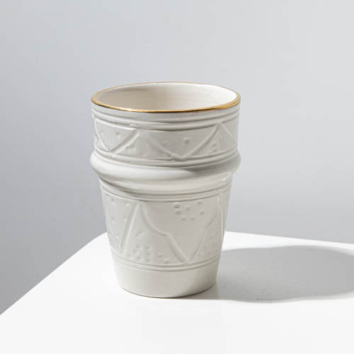 verre céramique à motifs en relief